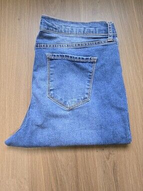Nine West Cigarette Mid Rise Skinny Jeans Women’s Size 12 Blue Stretch Denim